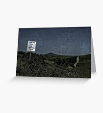 Warning Sign Greeting Card
