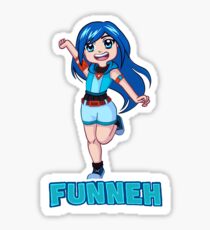 Itsfunneh Stickers Redbubble - funneh roblox hide and seek
