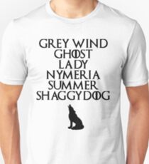 Stark Direwolves Unisex T-Shirt
