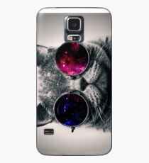 Coole Katze mit Brille Hülle & Skin für Samsung Galaxy