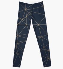 Luxurious Geometric Gold Leggings