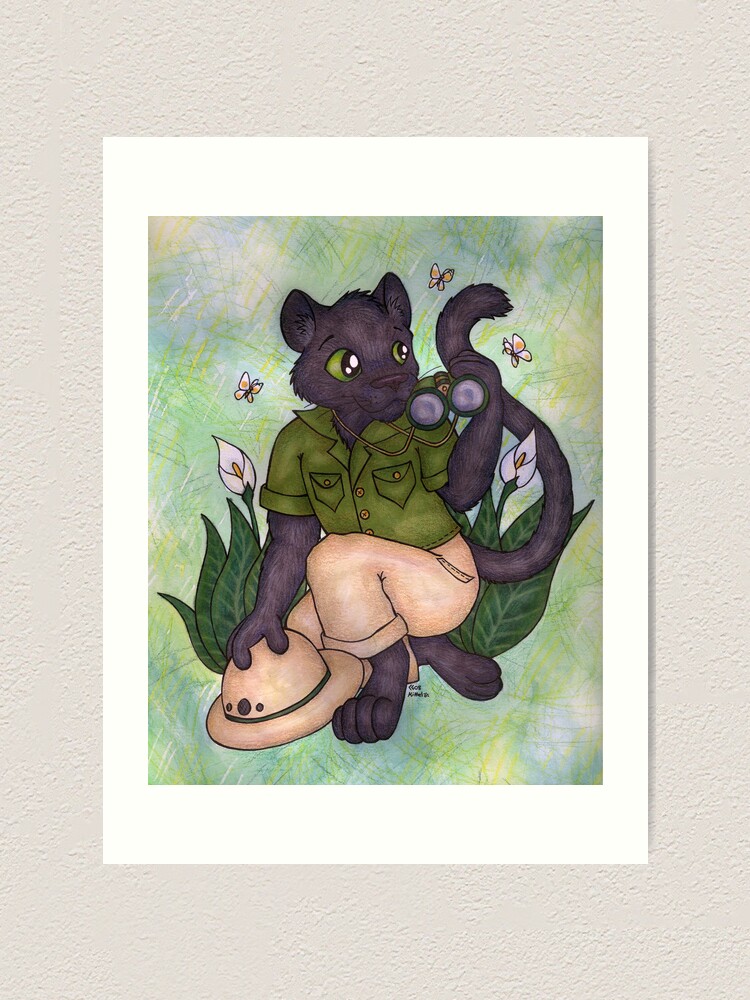 Alternate view of Panther On Safari Art Print