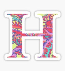 The Letter H - Lily Style Sticker