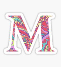 The Letter M - Lily Style Sticker
