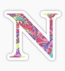 The Letter N - Lily Style Sticker