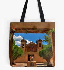 Gates to Santuario de Chimayó Church Tote Bag
