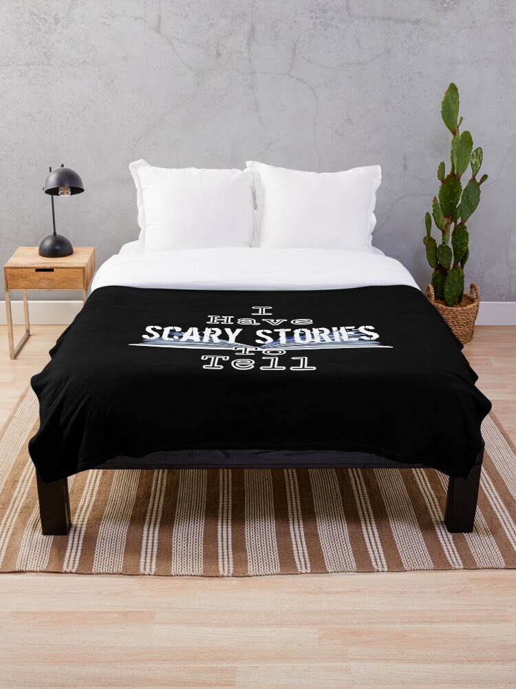 Scary Stories To Tell Horror Movie And Book Halloween Shirts Apparel Throw Blanket By Kiera Smith