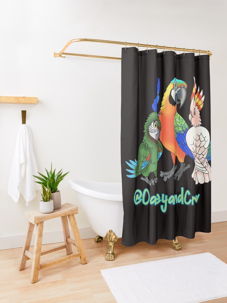 Alternate view of Oakey and Crew Shower Curtain
