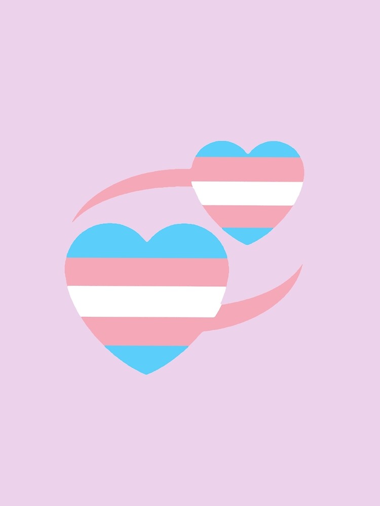 Download "Trans Flag Heart Emoji" T-shirt by stertube | Redbubble