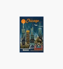 Lámina rígida "CHICAGO" Publicidad de viajes vintage