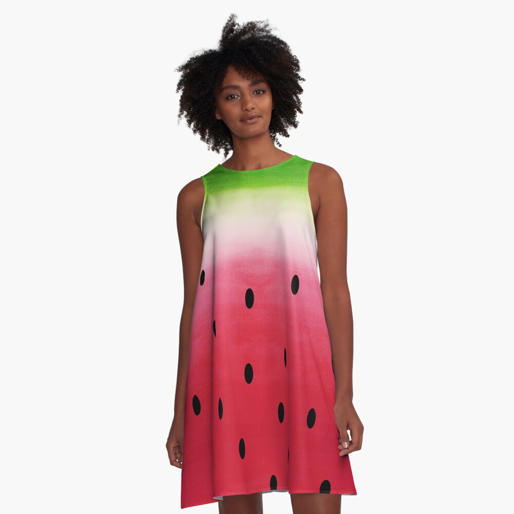 Watermelon A-Line Dress