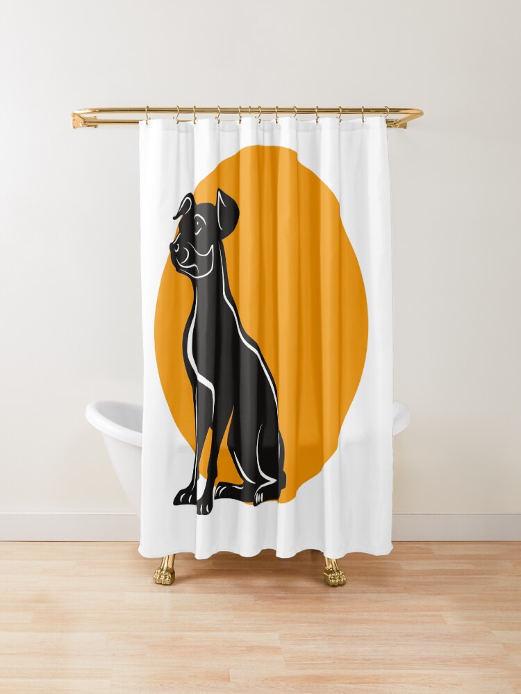 "Dog" Shower Curtain by JohnDifool Redbubble