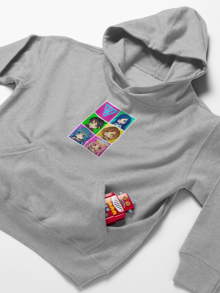 Alternate view of Funneh and the Krew - Anime Style Kids Pullover Hoodie