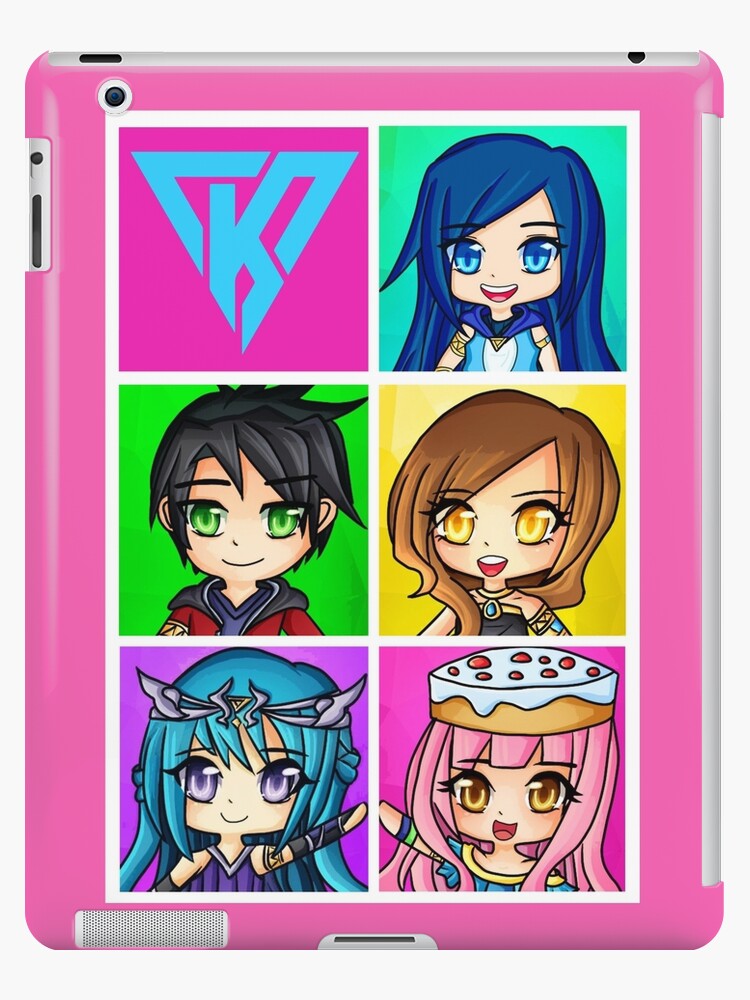 Funneh And The Krew Anime Style Ipad Caseskin By Thebeatlesart - funnehcake roblox bloxburg family