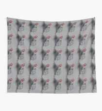 Grey Zing Hearts © Vicki Ferrari Wall Tapestry