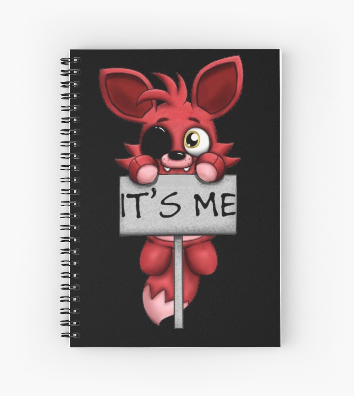 Cahier à spirale « FNAF Cinq Nuits Chez Freddys Foxy Fox », par Taelss Redbubble
