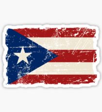 Puerto Rico Flag - Vintage Look Sticker