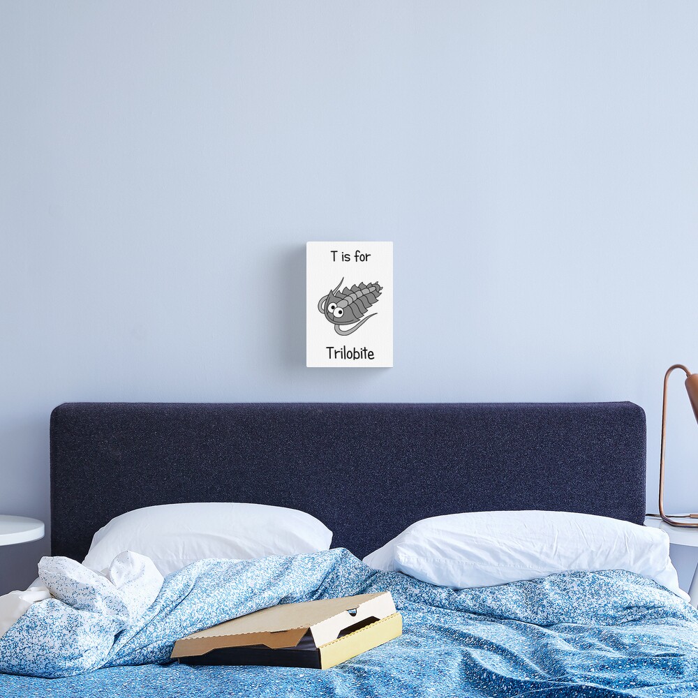 T is for Trilobite Canvas Print
