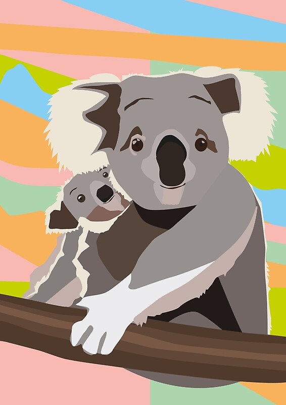 “Colourful AUS Koalas” by AlyceAnn | Redbubble