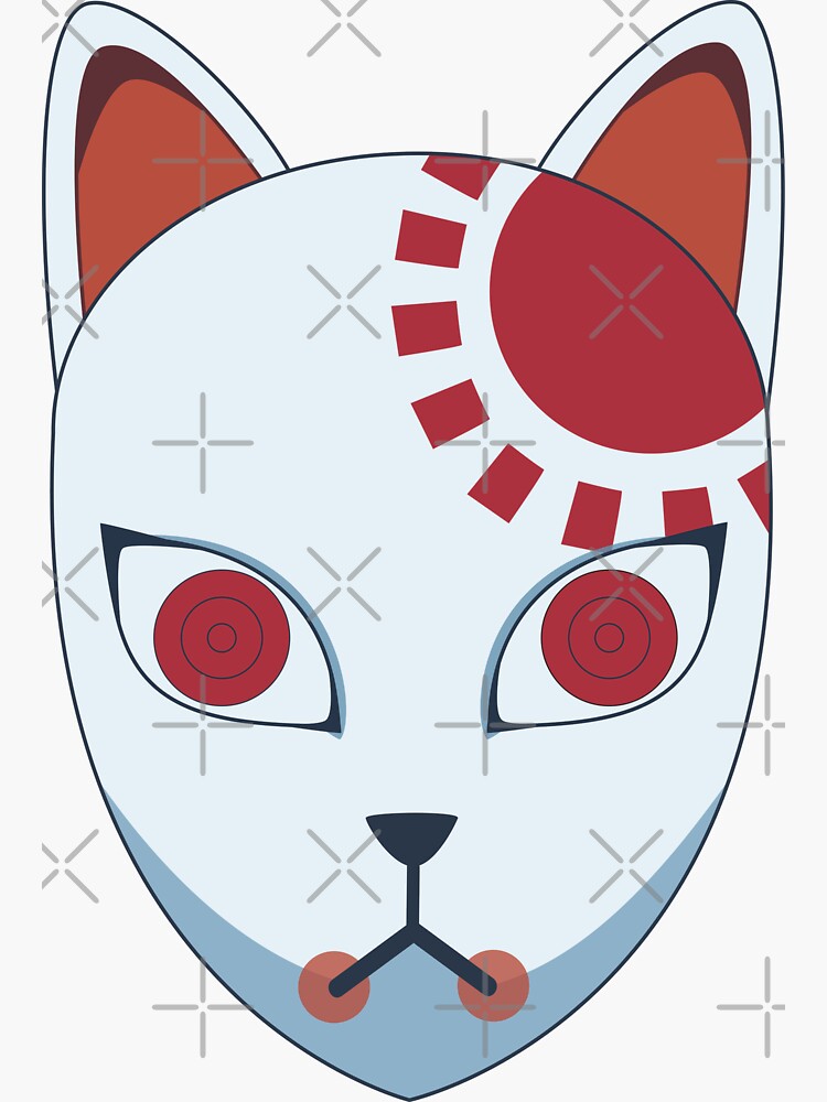 "Demon Slayer Tanjiro Mask" Sticker by sweety24girl | Redbubble