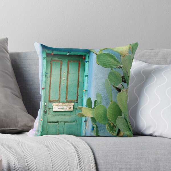 Green in the Desert Throw Pillow