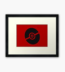 Pokemon Pokeball Fire Framed Print