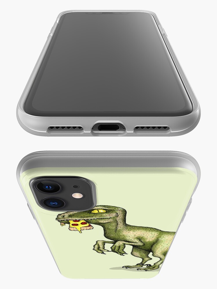 Alternate view of Raptor eating pizza iPhone Case & Cover