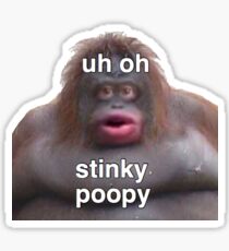 Uh Oh Stinky Poop Sticker