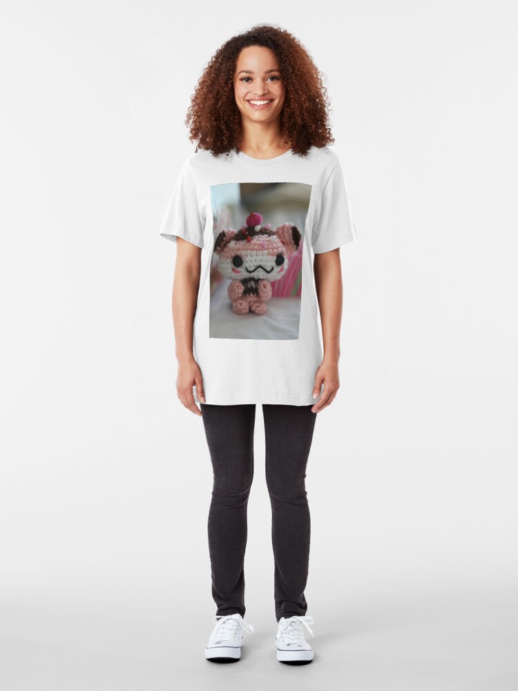 Alternate view of Hamster Cupcake Slim Fit T-Shirt