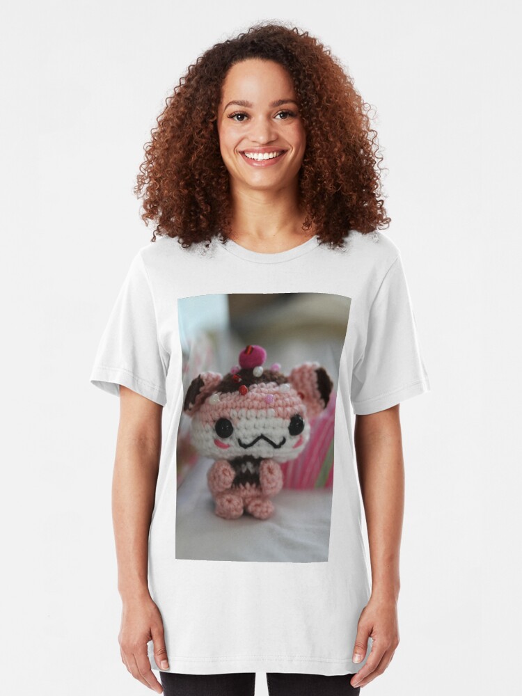 Alternate view of Hamster Cupcake Slim Fit T-Shirt