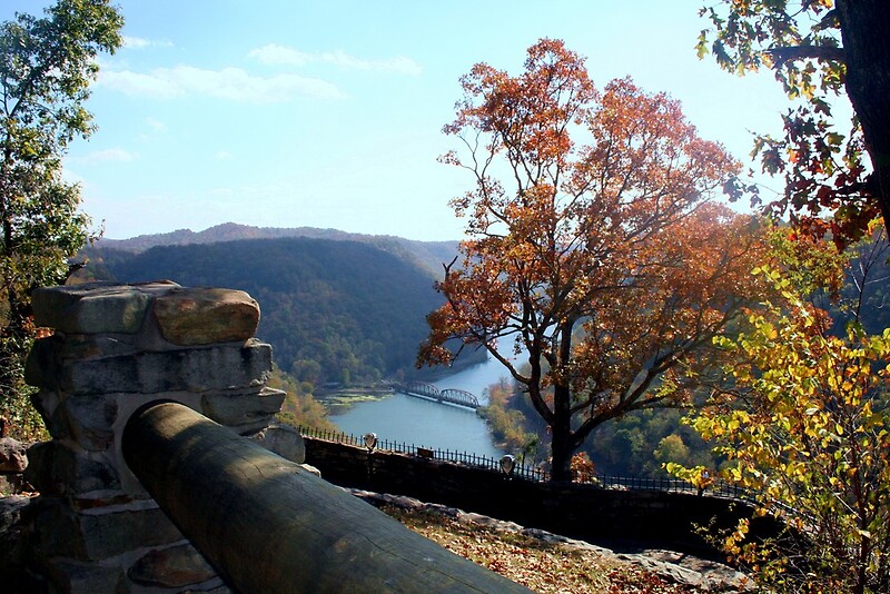 "Hawks Nest SP WV overlook" by fotoflossy Redbubble