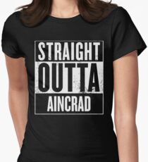 Straight Outta Aincrad Women's Fitted T-Shirt