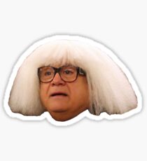 danny devito artist wig Sticker