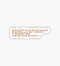 David Dobrik SeatGeek Text Sticker
