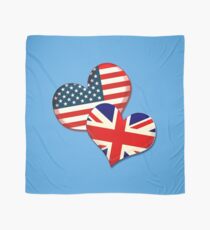 USA and UK hearts Scarf