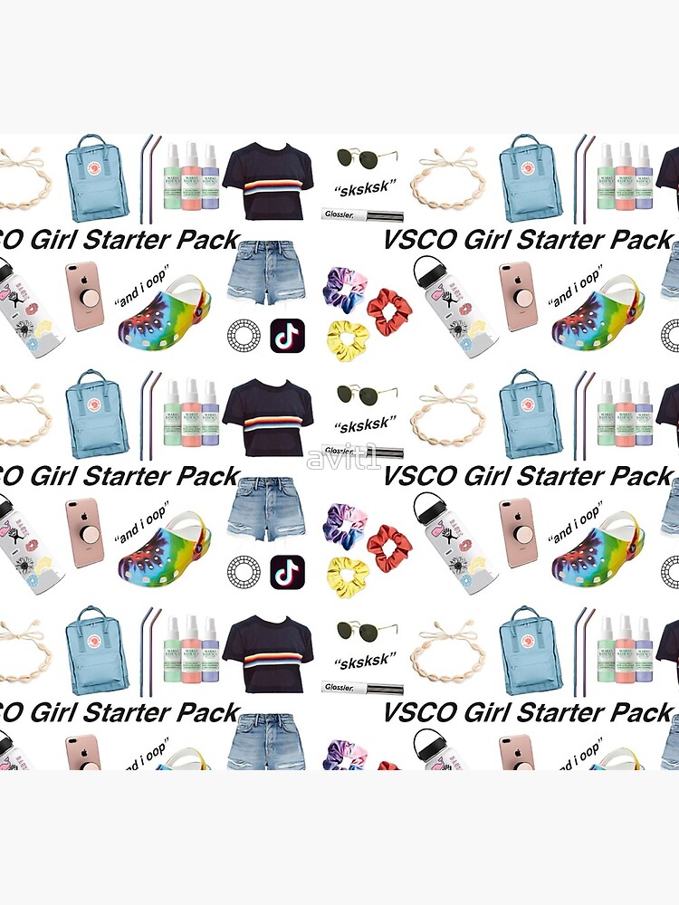 vsco girl starter pack, vsco girl packs by avit1