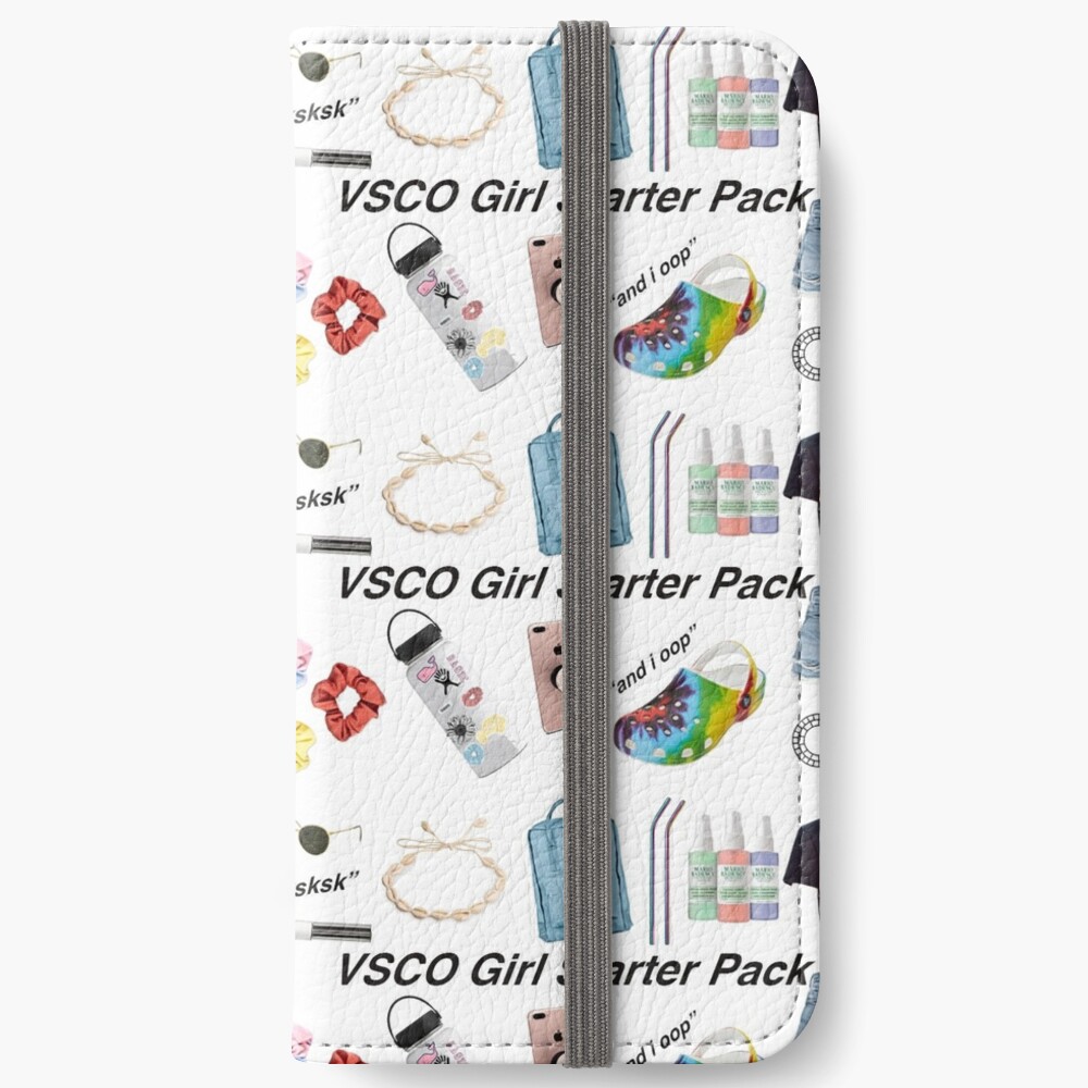 vsco girl starter pack, vsco girl packs iPhone Wallet