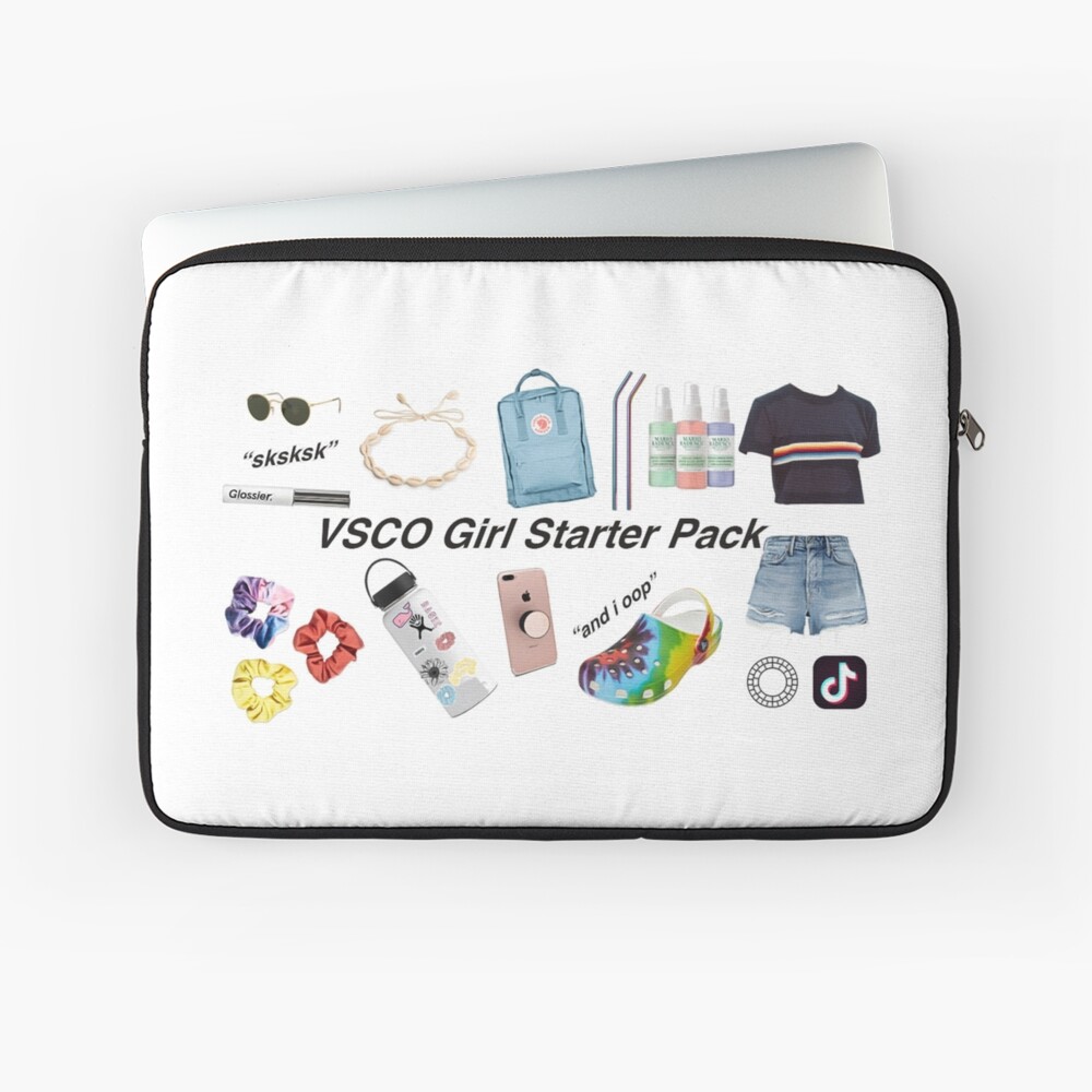 vsco girl starter pack, vsco girl packs Laptop Sleeve