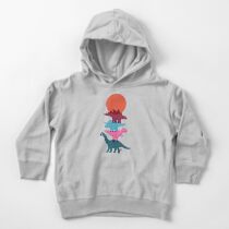 Dinosaures colorés 2 Sweat à capuche épais pour tout-petit