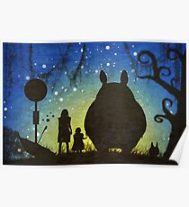 Small Spirits (Totoro) Poster
