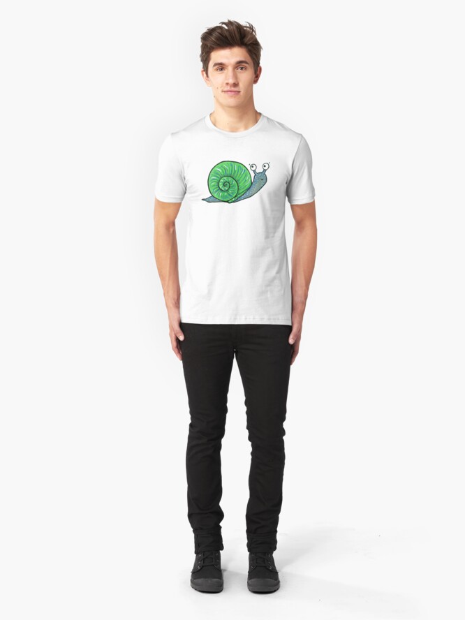 Alternate view of Sammy the Snail Slim Fit T-Shirt