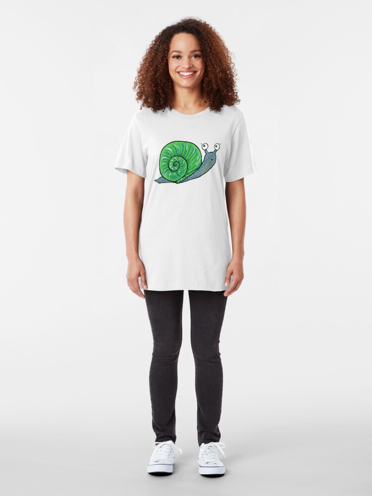 Alternate view of Sammy the Snail Slim Fit T-Shirt