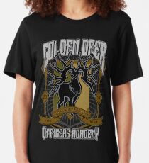 Golden Deer Crest Slim Fit T-Shirt