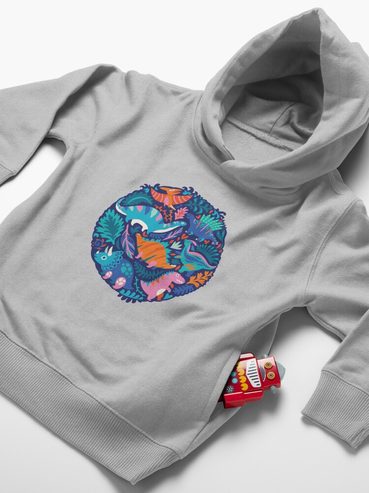 Alternate view of Dino team 1 Toddler Pullover Hoodie