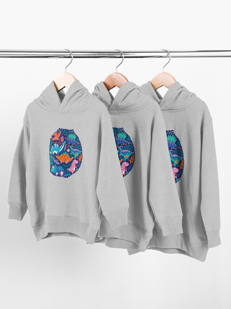 Alternate view of Dino team 1 Toddler Pullover Hoodie
