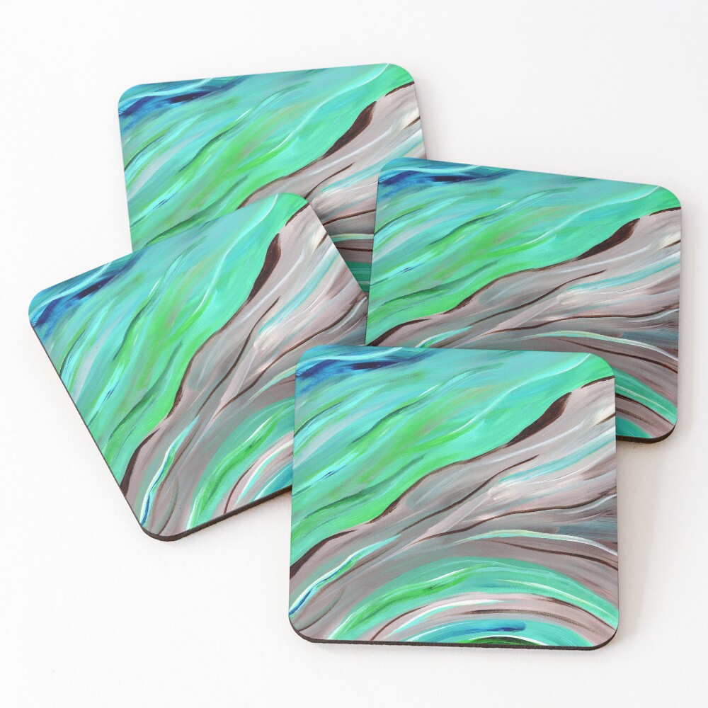 “Sea Glass” Coasters (Set of 4) by LovingRd | Redbubble