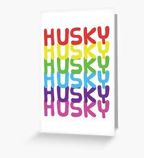 Husky Greeting Card