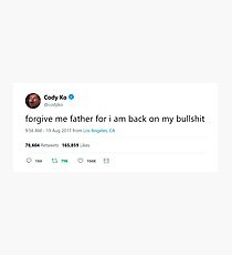 Cody Ko Tweet Photographic Print
