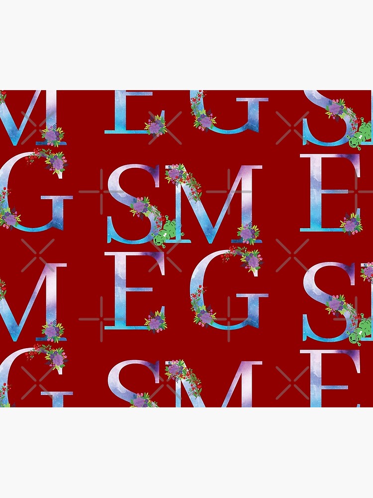 Watercolor Floral Monogram Smegged Up by tribbledesign