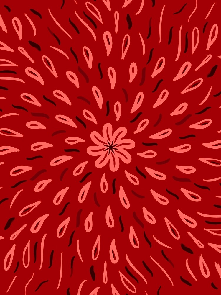 Red Flower Drops by roseglasses
